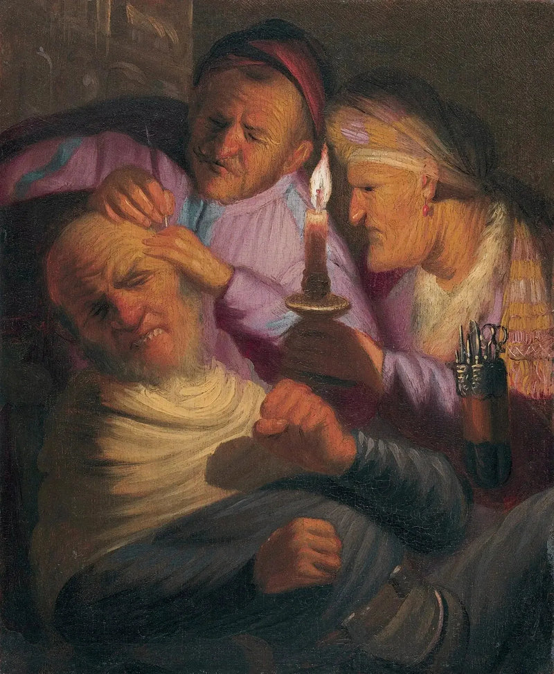 Die Operation (Allegorie des Berührens) - Rembrandt