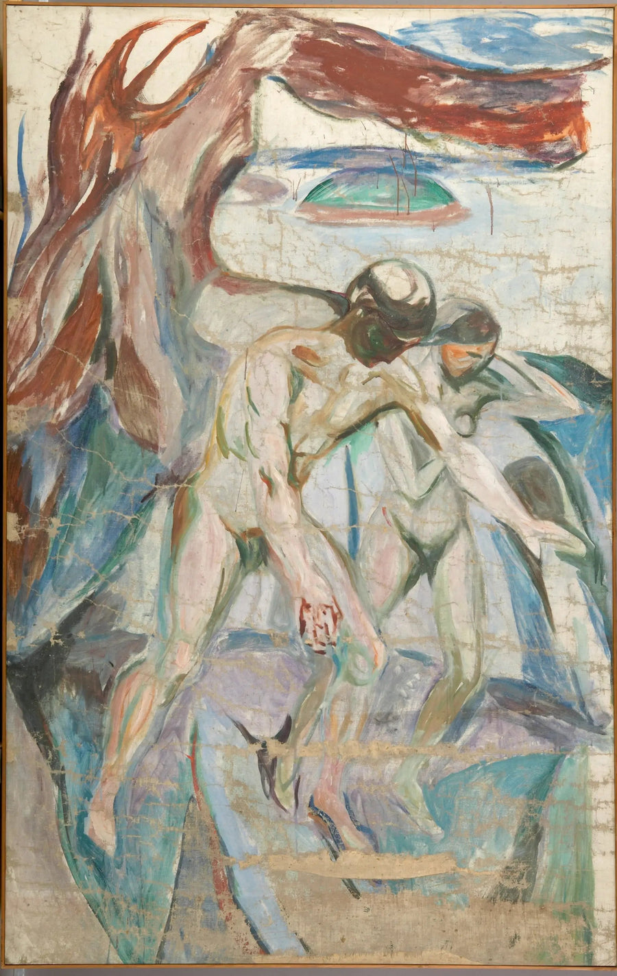Der Sturm: linke Mittelpartie - Edvard Munch