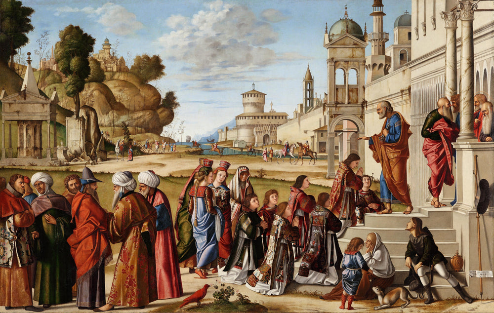 L'ordination de saint Étienne - Vittore Carpaccio image 1 copie peinte à la main à l’huile