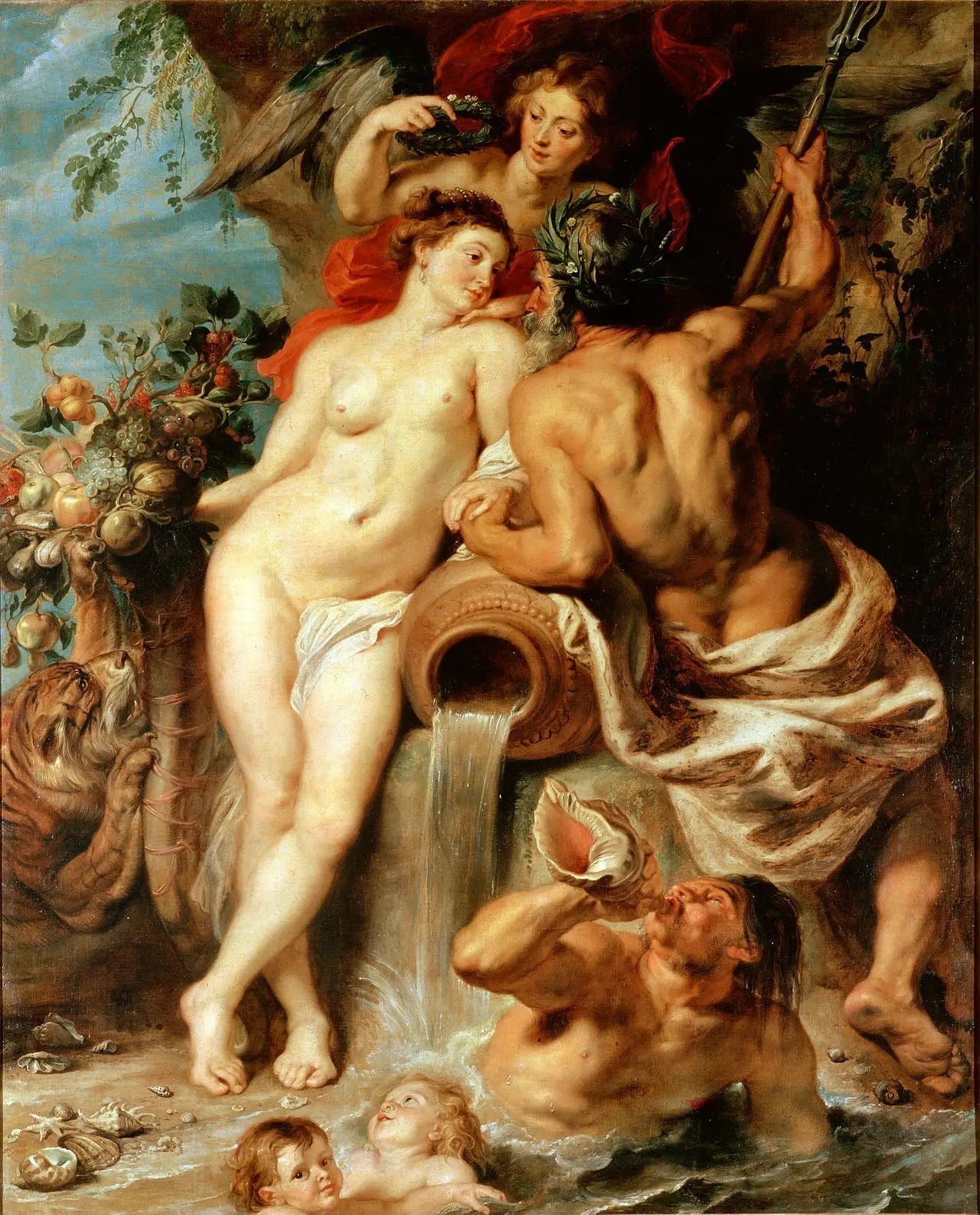 L'Union de la Terre et de l'Eau - Peter Paul Rubens image 1 copie de tableau peinte à la main