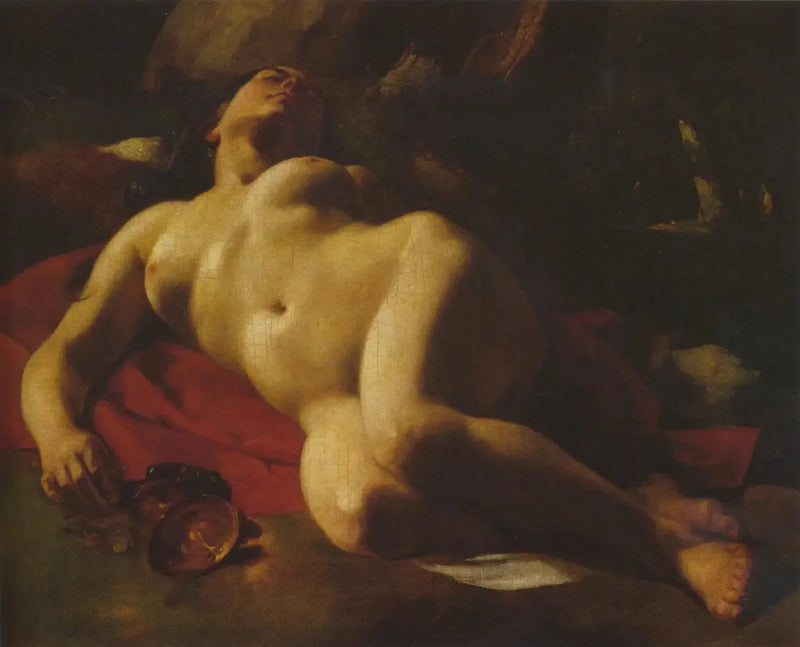 Die Bacchante - Gustave Courbet