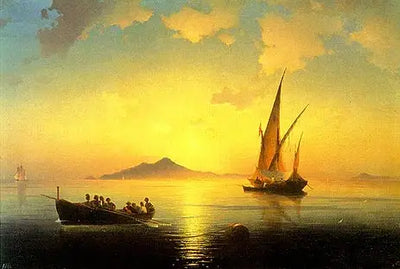La baie de Naples - Ivan Aïvazovski - Alpha Reproduction