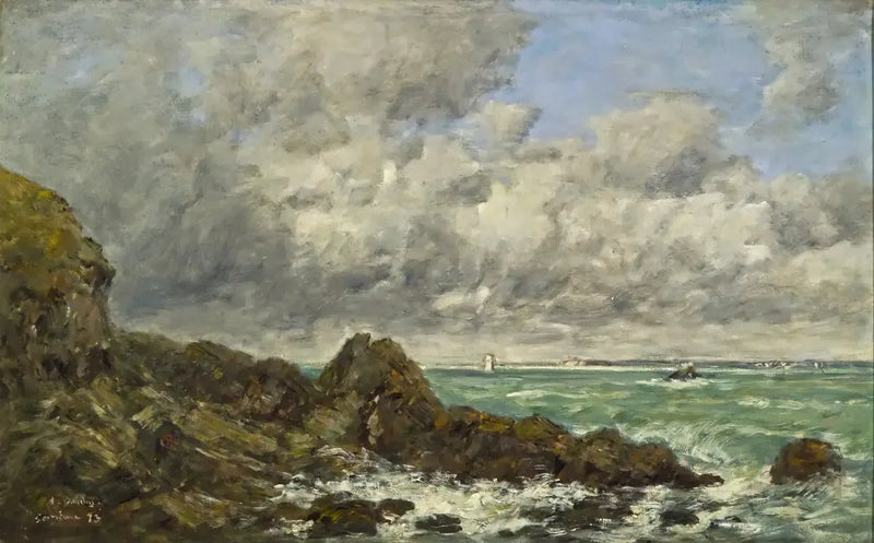 Die Bucht von Portrieux - Eugène Boudin