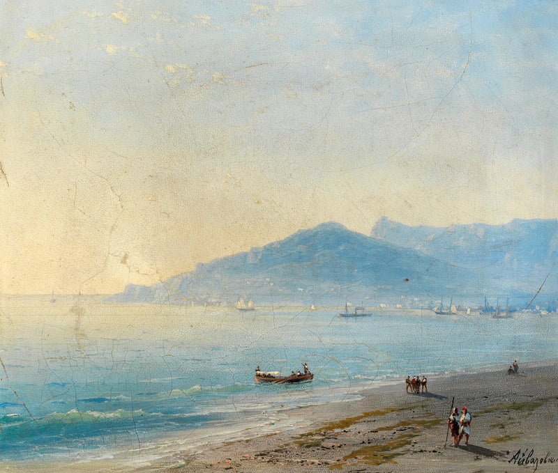 Die Bucht von Jalta mit den Magobi-Bergen und Ai Petri - Ivan Aïvazovski