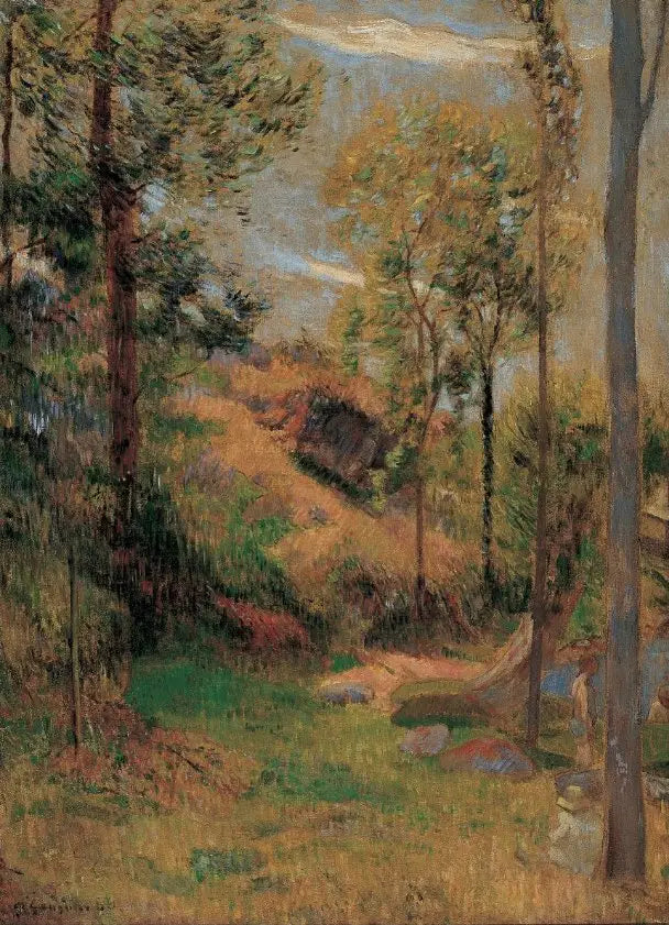 La baignade devant le port de Pont-Aven - Paul Gauguin image 1 reproduction réalisée par Alpha Reproduction