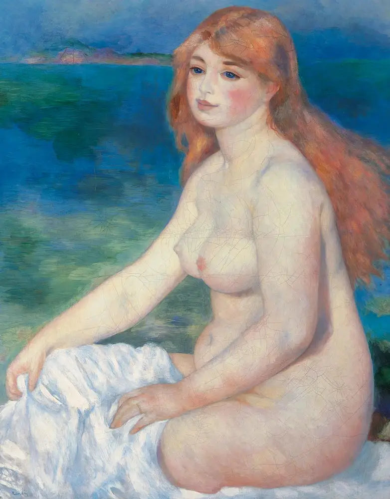 La Baigneuse blonde - Pierre-Auguste Renoir image 1 copie de tableau peinte à la main