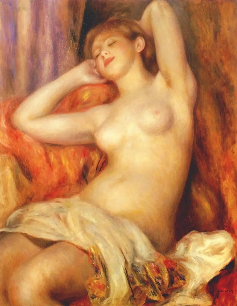Die schlafende Badende - Pierre-Auguste Renoir