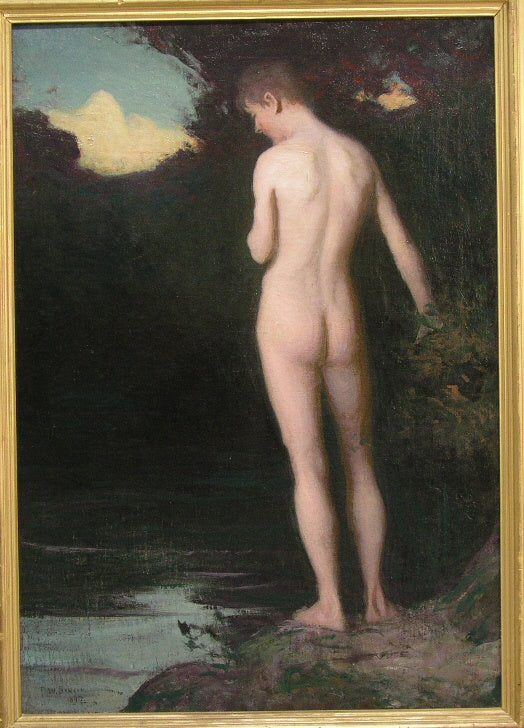 La Baigneuse - Frank Weston Benson image 1 reproduction artisanale de tableau