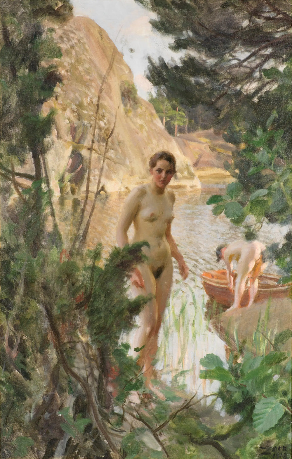 La Barque - Anders Zorn image 1 copie de tableau peinte à la main
