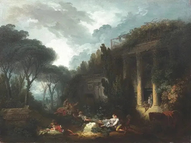 La Bascule - Jean-Honoré Fragonard image 1 tableau peint à l’huile sur toile