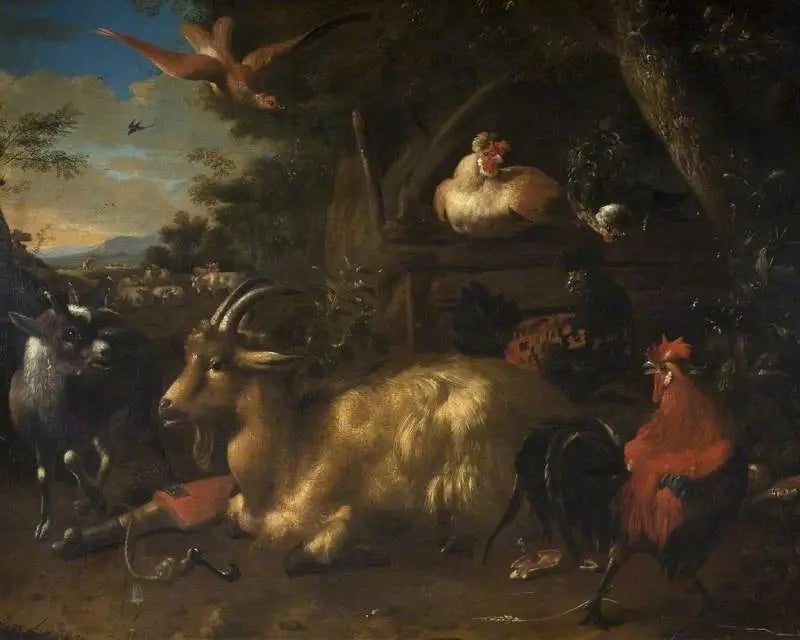 Der Bauernhof - Melchior de Hondecoeter
