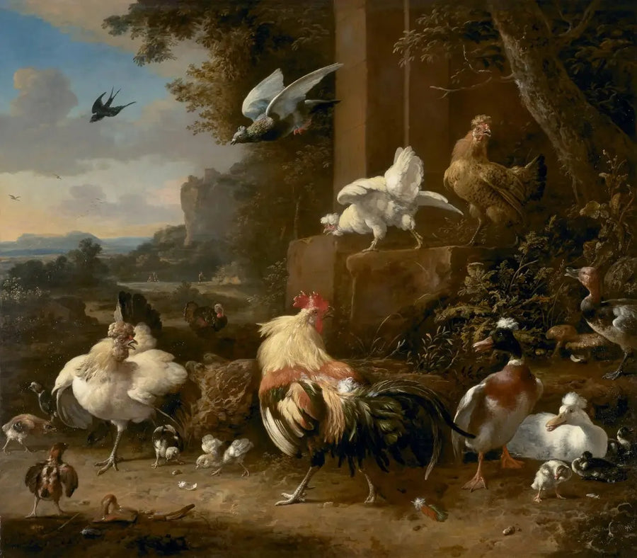 Der Bauernhof - Melchior de Hondecoeter