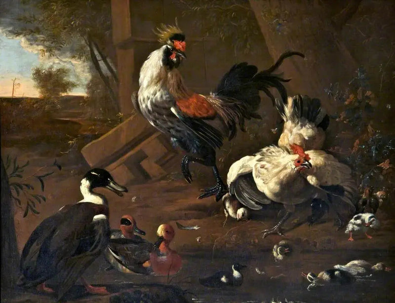 Der Bauernhof - Melchior de Hondecoeter