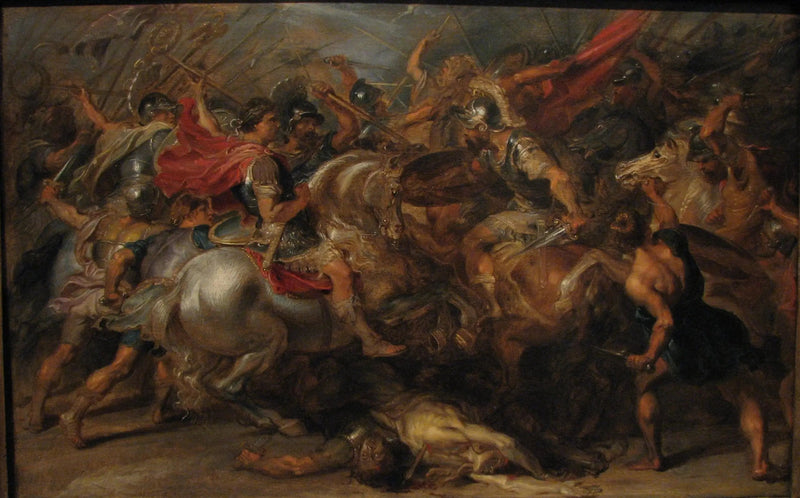 Die Schlacht von Konstantin und Licinius - Peter Paul Rubens
