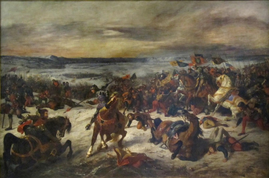 Die Schlacht von Nancy - Eugène Delacroix