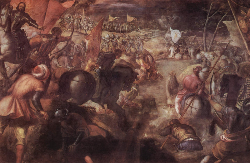 Die Schlacht von Taro - Jacopo Tintoretto
