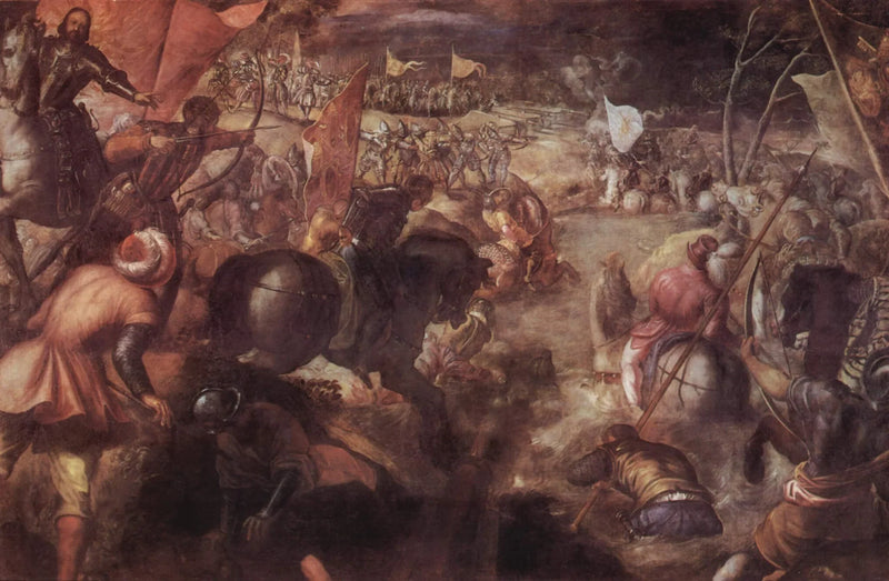 Die Schlacht von Taro - Jacopo Tintoretto