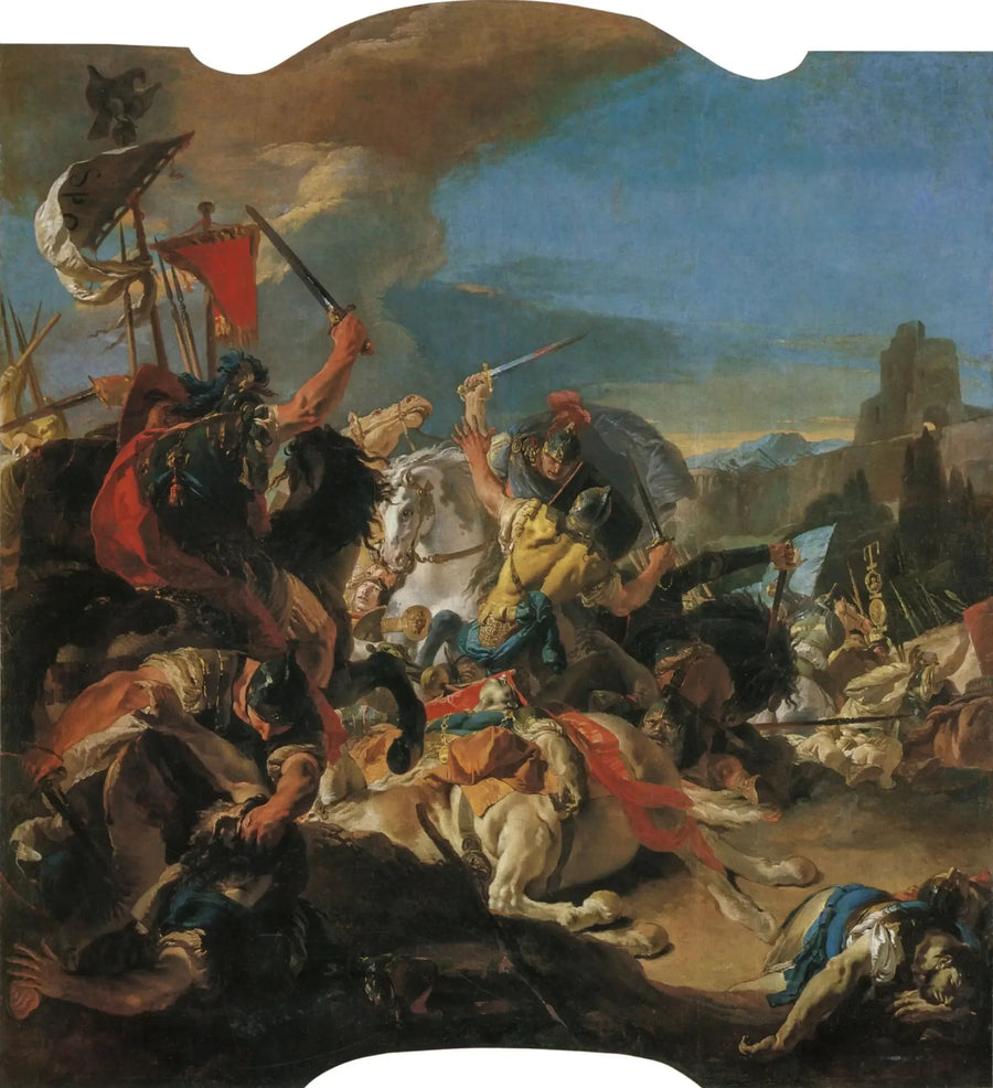 Die Schlacht von Vercellae - Giovanni Battista Tiepolo