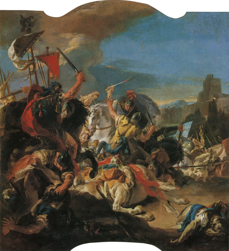 Die Schlacht von Vercellae - Giovanni Battista Tiepolo