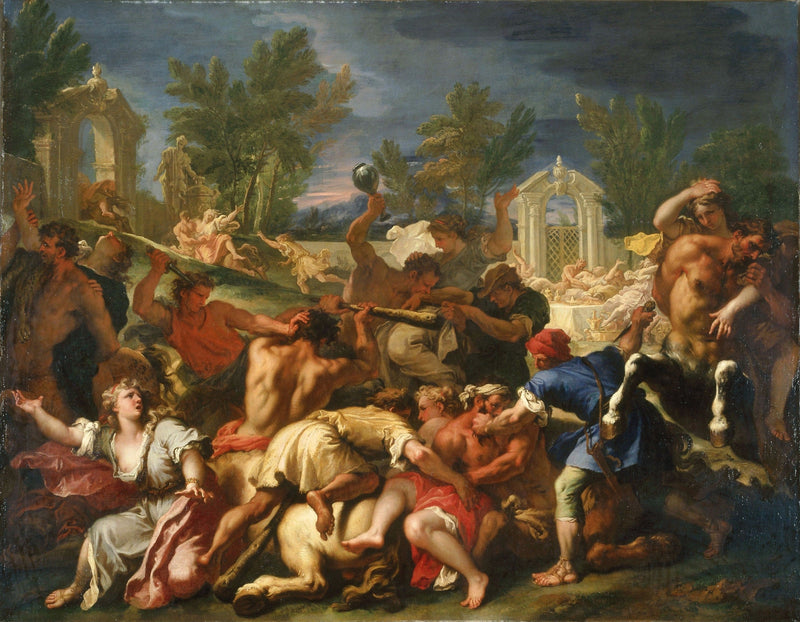 Die Schlacht der Lapithen und Zentauren - Sebastiano Ricci