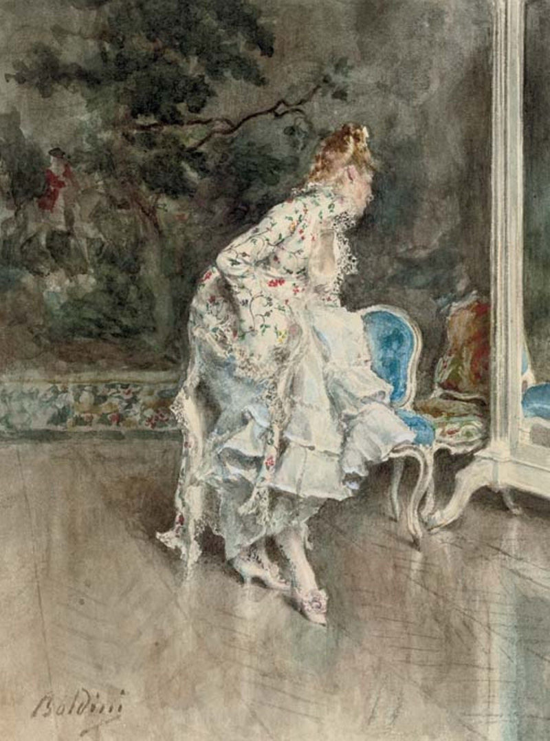 Die Schönheit vor dem Spiegel - Giovanni Boldini