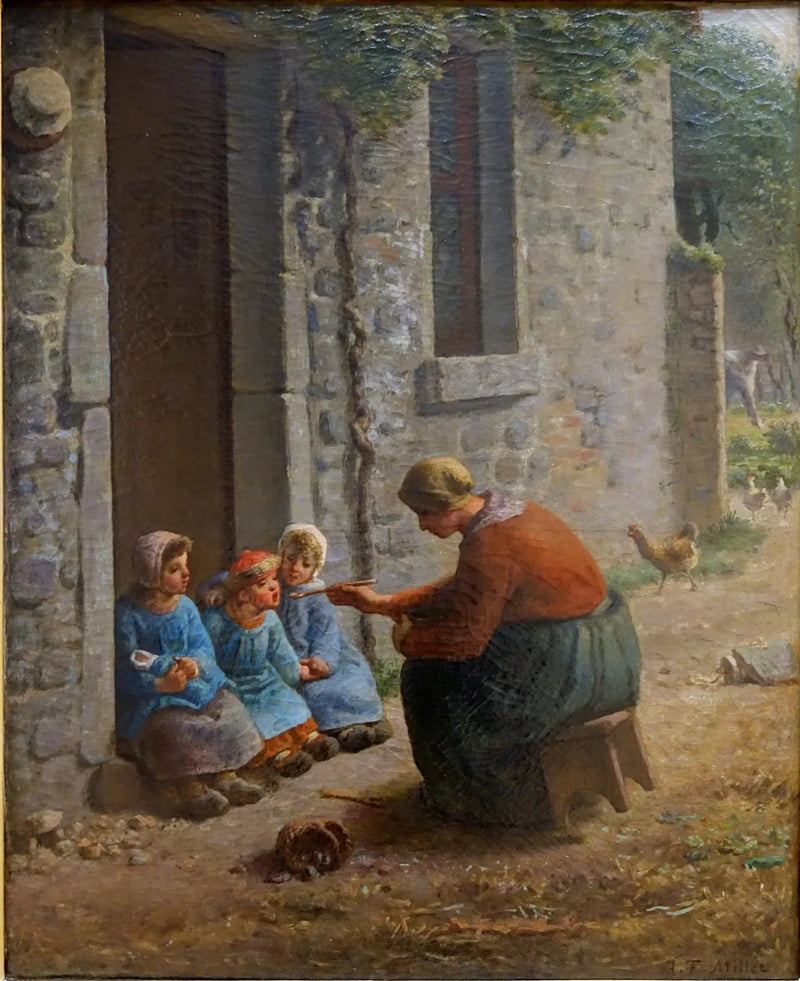Die Fütterung - Jean-François Millet