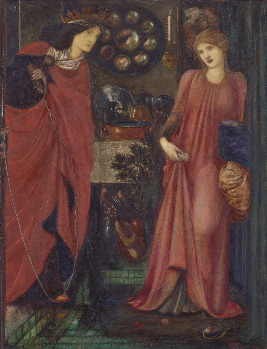 Die schöne Rosamund und Königin Eleanor - Edward Burne-Jones