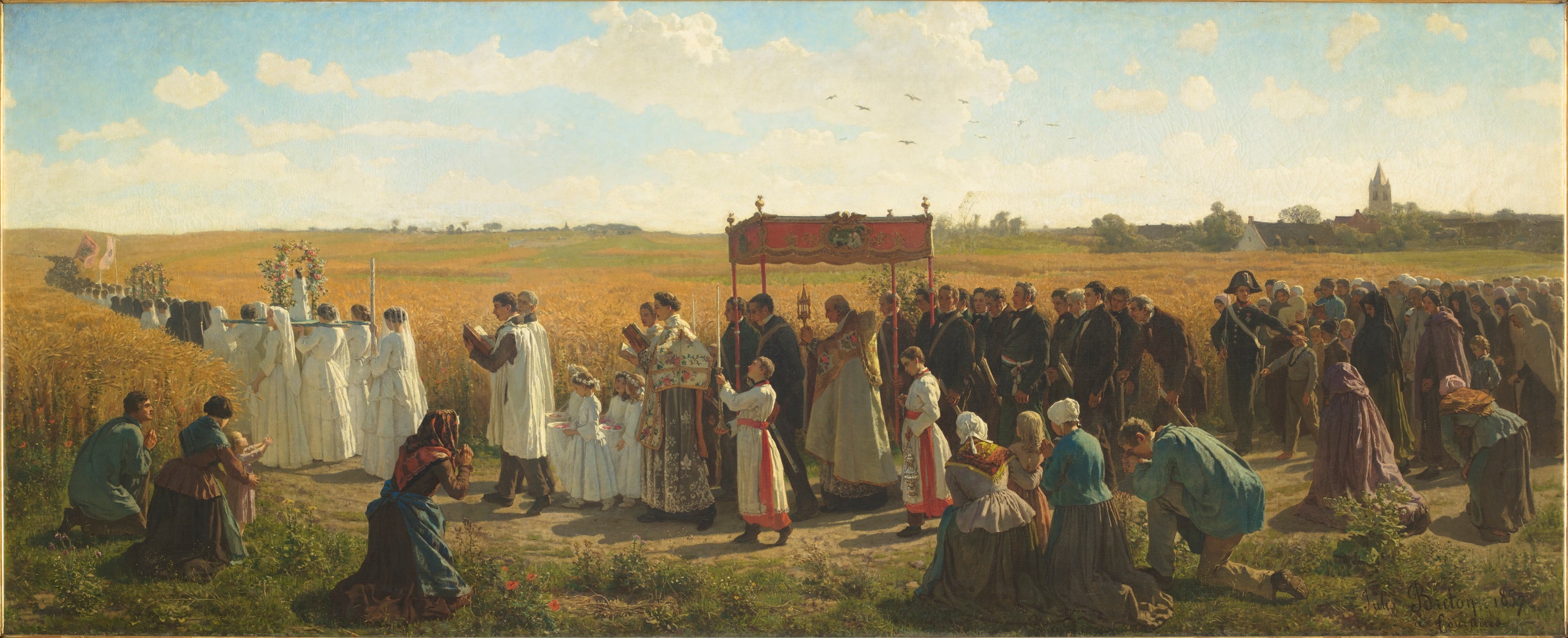 Der Segen der Körner in Artois - Jules Breton