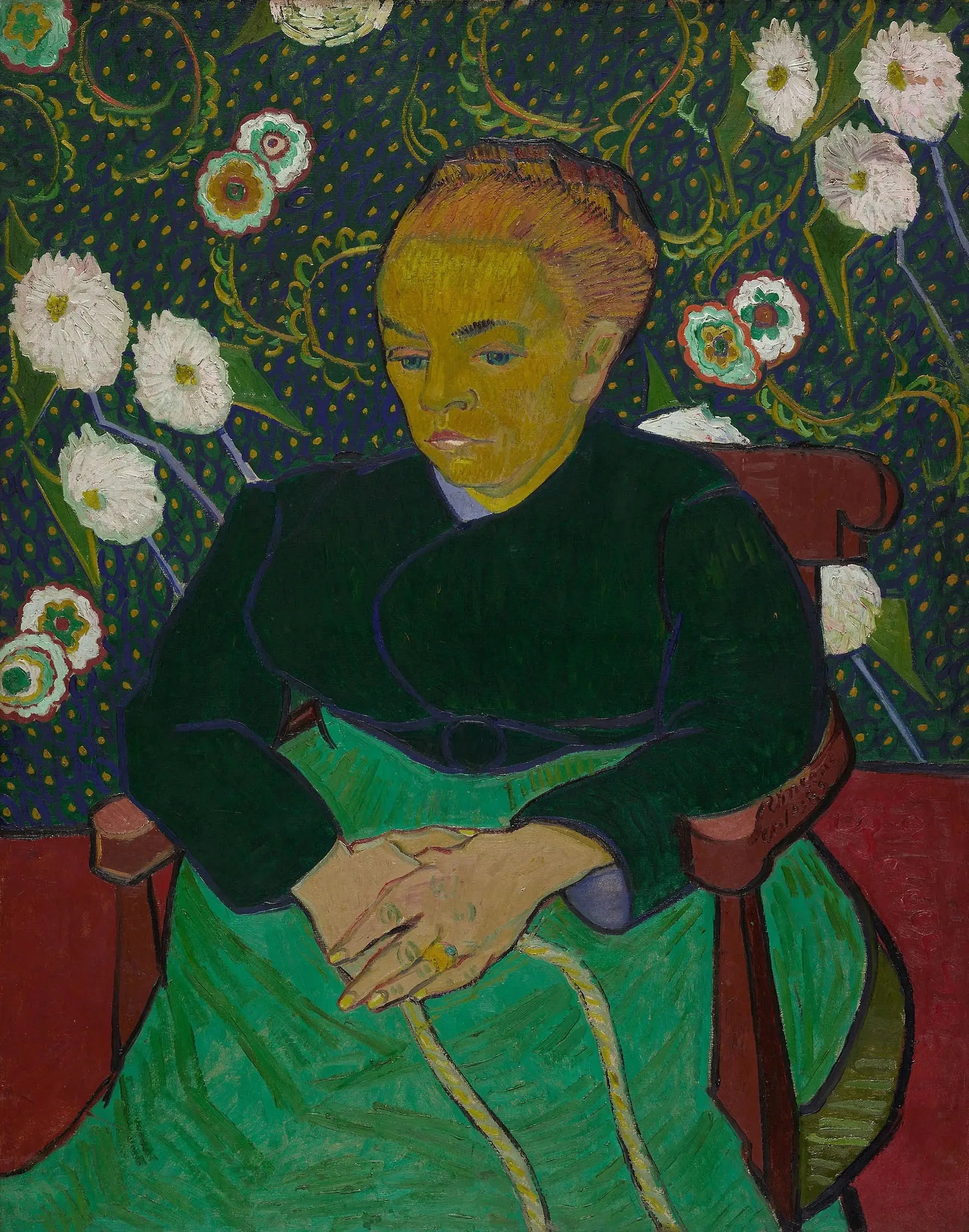 La Berceuse (Augustin Roulin) - Vincent van Gogh image 1 reproduction d’œuvre d’art à l’huile