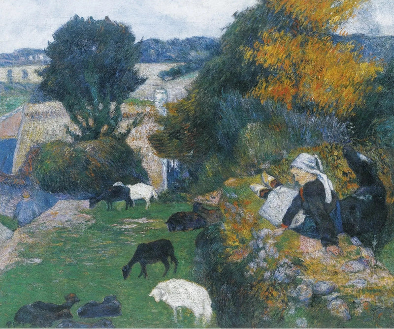 Die bretonische Schäferin - Paul Gauguin