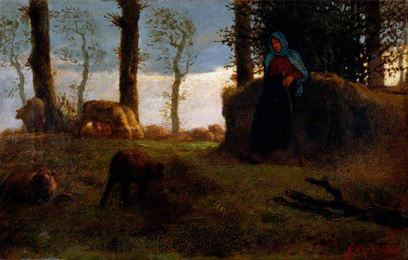 La bergère - Jean-François Millet - Alpha Reproduction