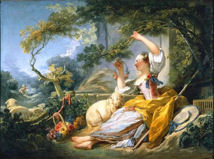 Die Schäferin - Jean-Honoré Fragonard