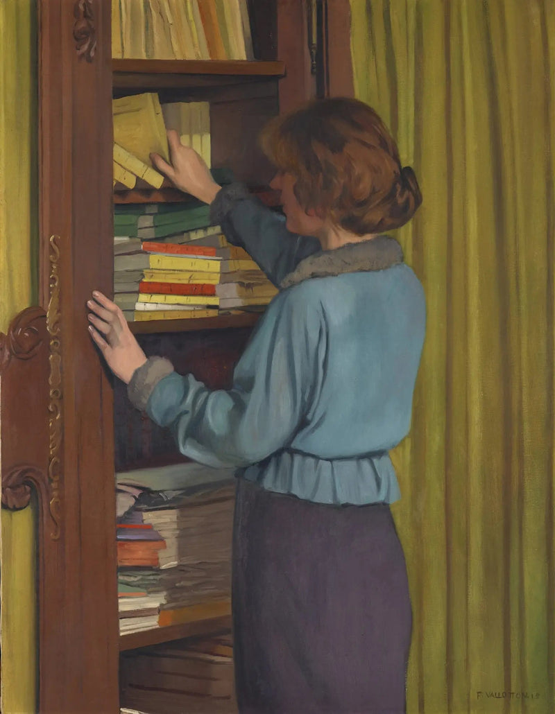 Die Bibliothek - Félix Vallotton