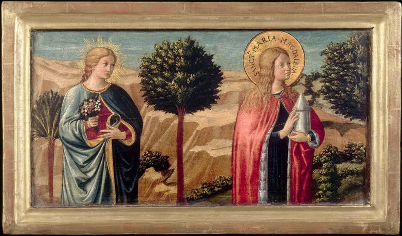 Die glückliche Fina de' Ciardi und die heilige Maria Magdalena - Benozzo Gozzoli