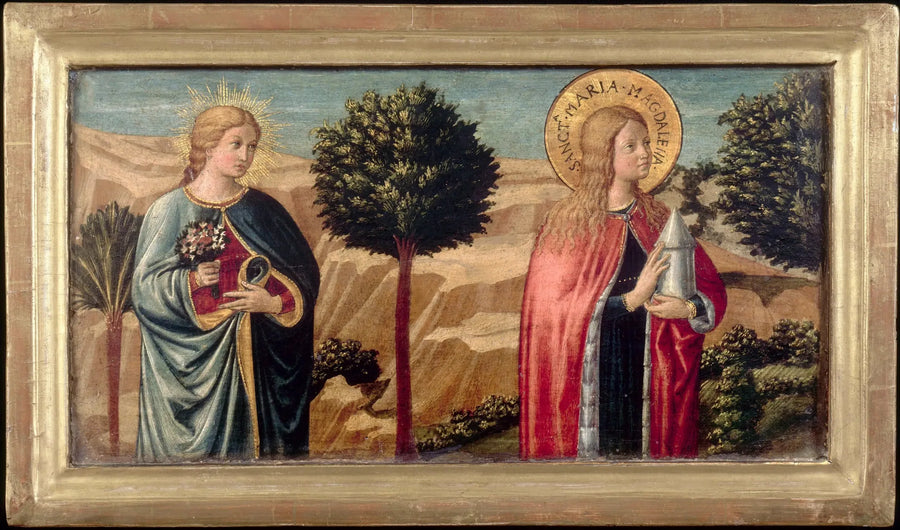 Die glückliche Fina de' Ciardi und die heilige Maria Magdalena - Benozzo Gozzoli