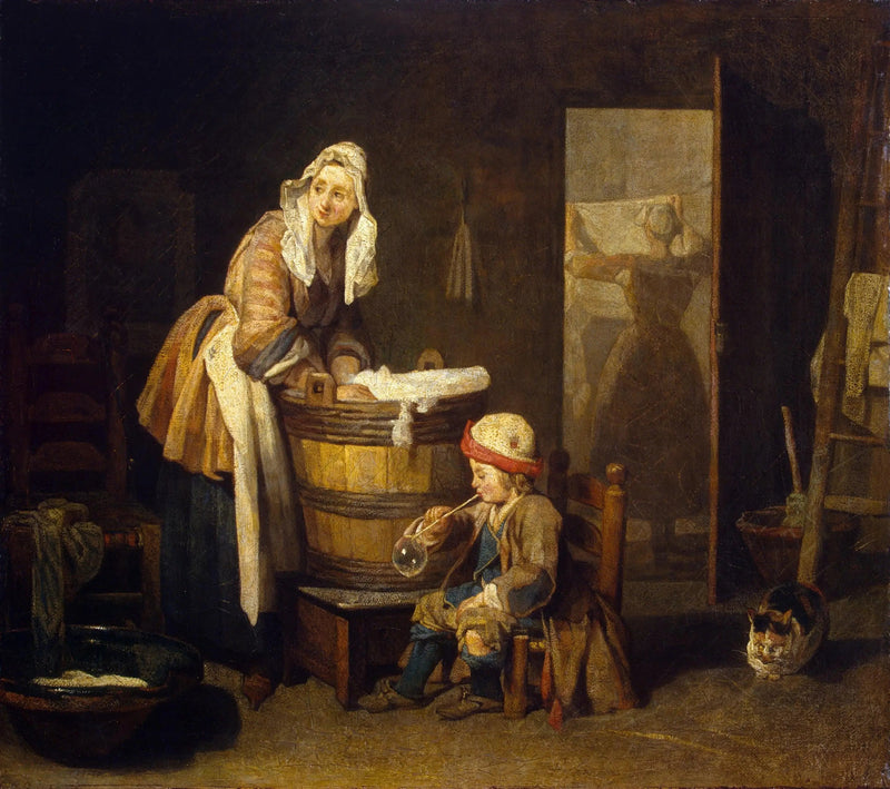 Die Wäscherin - Jean Siméon Chardin