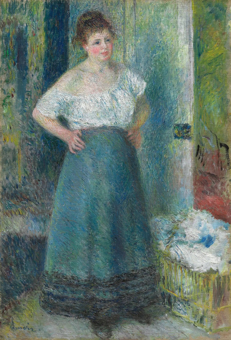 Die Wäscherin - Pierre-Auguste Renoir