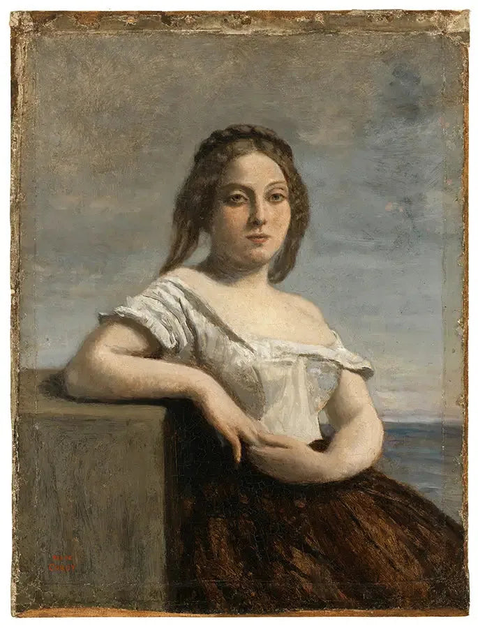 Die blonde Gasconne - Jean-Baptiste Camille Corot