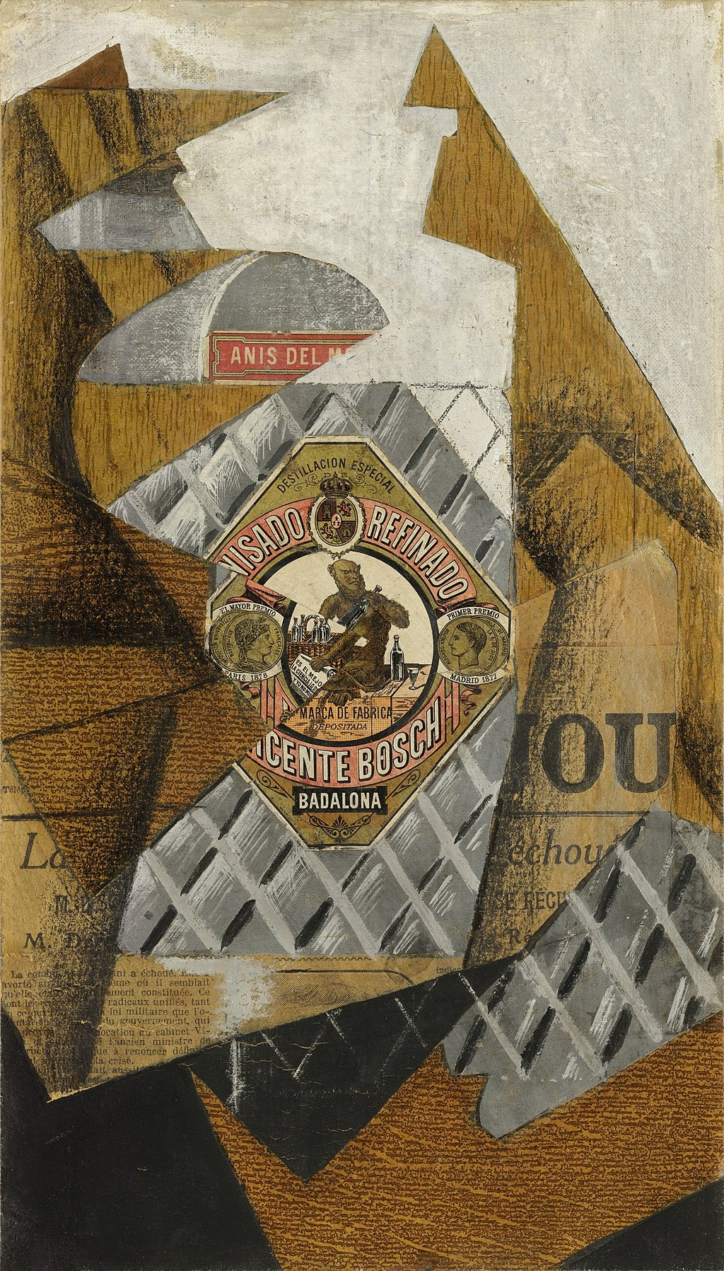 Die Anisschnapspflasche - Juan Gris