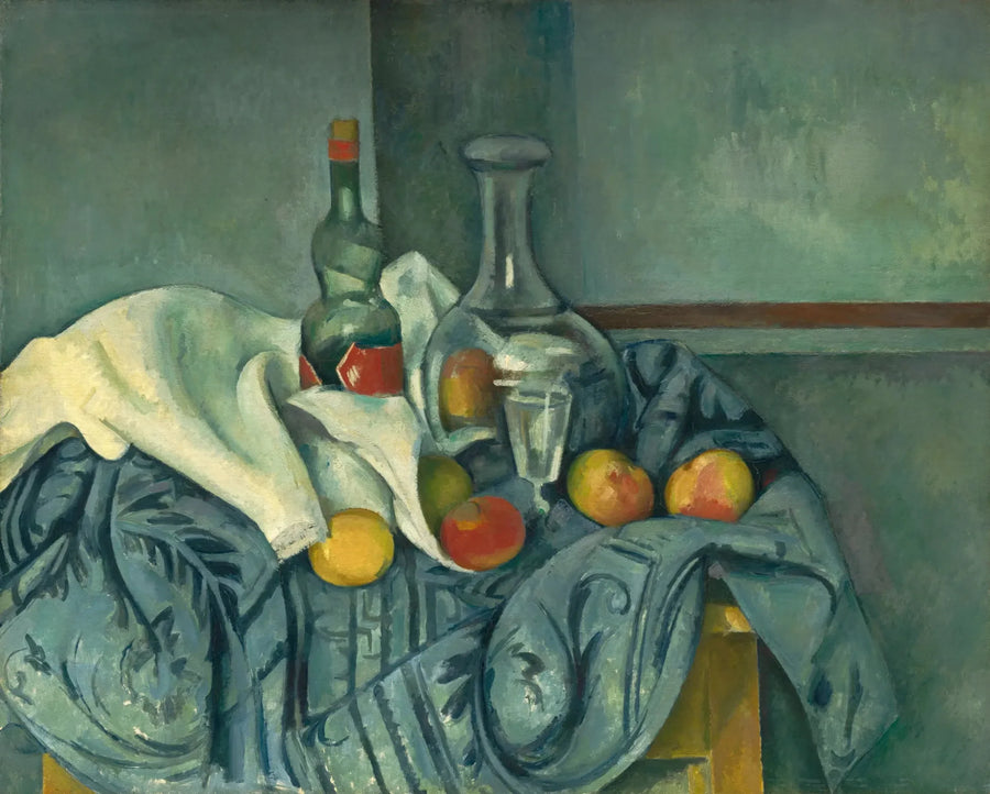 Die Pfefferminzflasche - Paul Cézanne