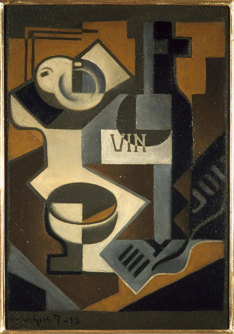 Die Flasche Wein - Juan Gris