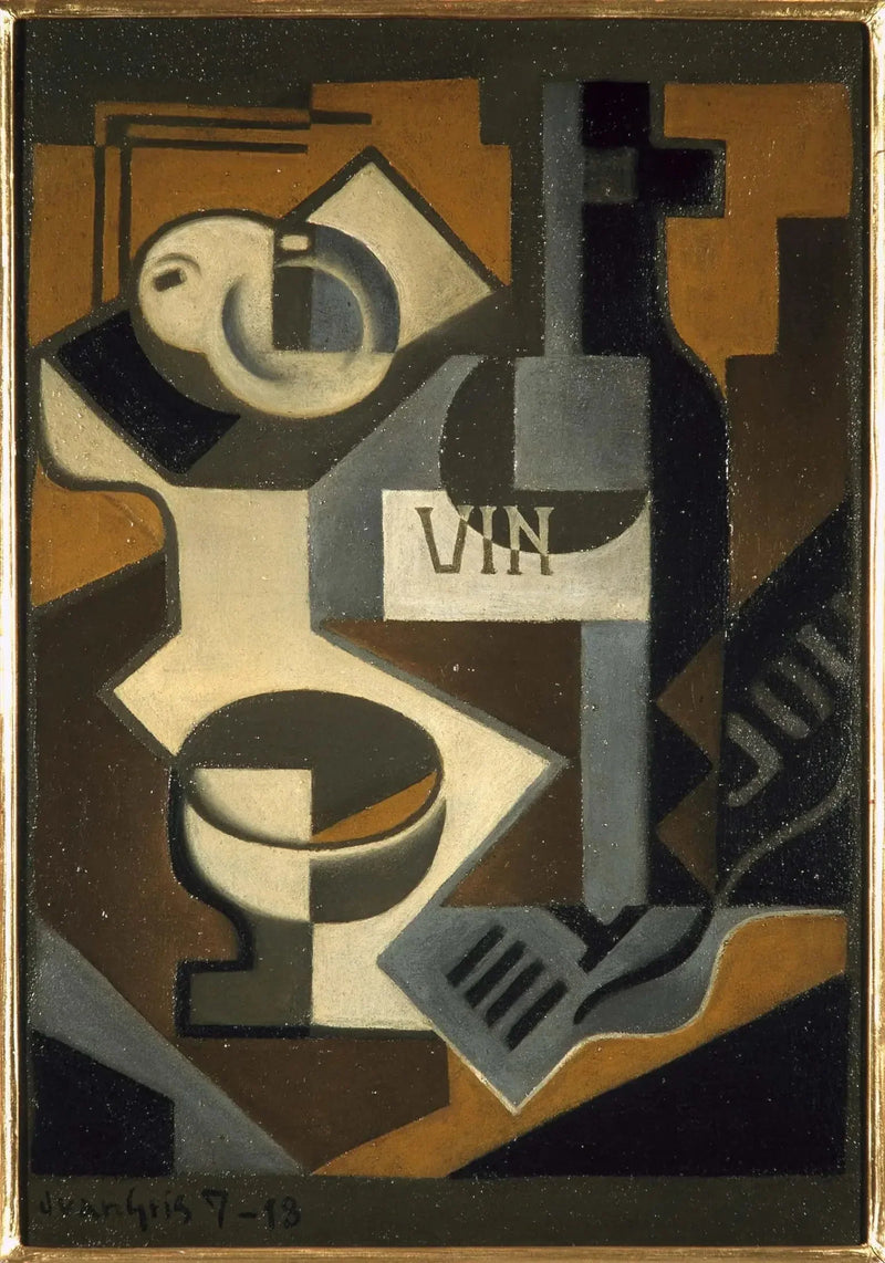 Die Flasche Wein - Juan Gris