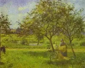 La Brouette, bedeau - Camille Pissarro image 1 copie de tableau peinte à la main