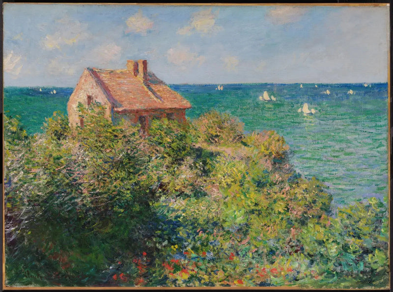 Die Fischerhütte auf den Klippen von Varengeville - Claude Monet