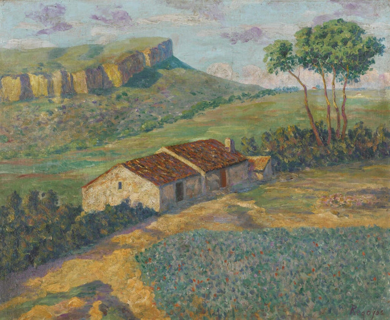 Die Landschaft in der Nähe von Ripoll, Katalonien – Dariño de Regoyos