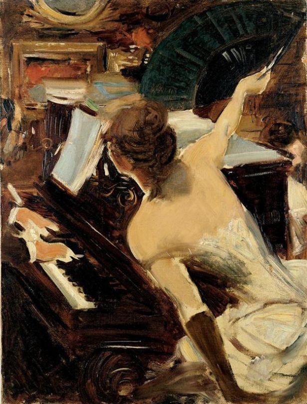 Die weltberühmte Sängerin - Giovanni Boldini