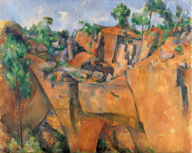 Die Steinbruch von Bibémus - Paul Cézanne