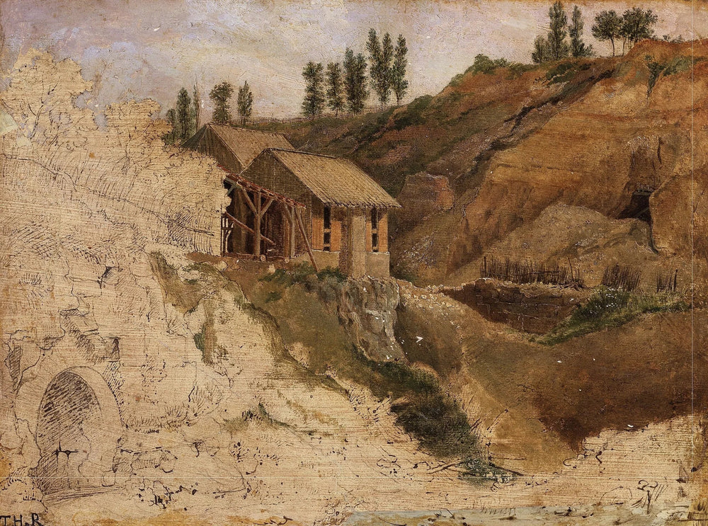 La Carrière - Théodore Rousseau image 1 copie peinte à la main à l’huile