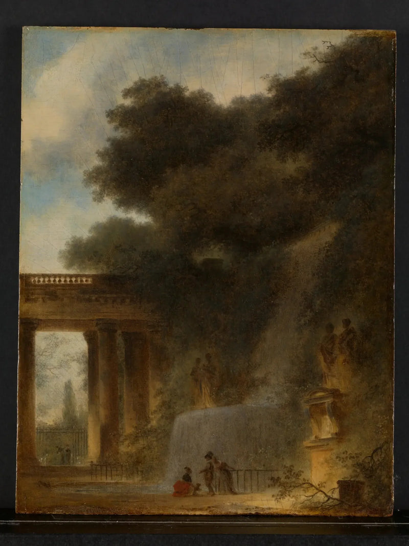 Die Kaskade - Jean-Honoré Fragonard