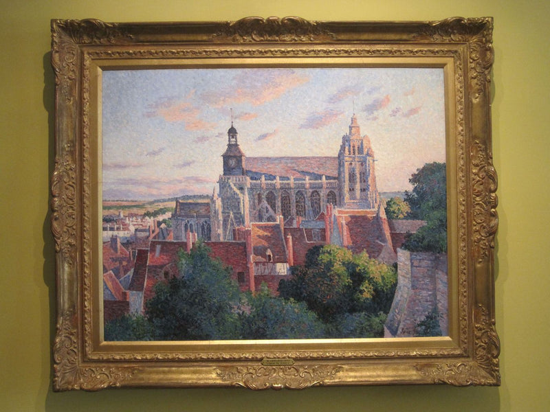 Die Kathedrale von Gisors, Blick von den Stadtmauern - Maximilien Luce